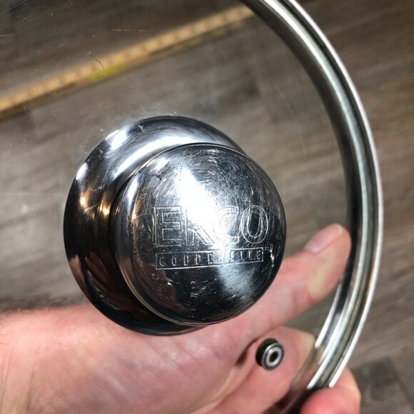 EKCO Copperelle Stainless Steel Glass 7.50 OD 7.25" ID Replacement Lid - Picture 3 of 4